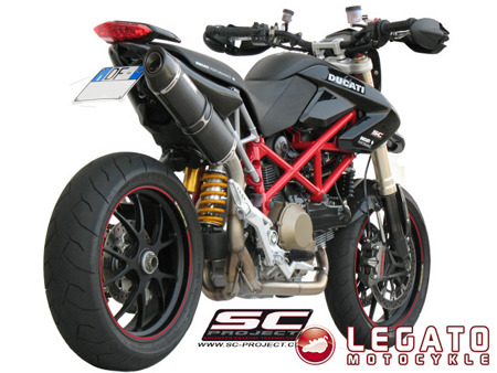 Układ wydechowy 2-1 SC Project OVAL Carbon Ducati Hypermotard 1100 / S