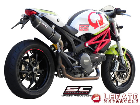Układ wydechowy 2-1 SC Project OVAL Titanium Ducati Monster 796