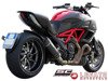 Tłumik końcowy SC Project OVAL Black Stainless Steel Ducati Diavel 2011-2017