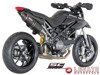 Tłumik końcowy SC Project OVAL Black Stainless Steel Ducati Hypermotard 796