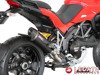 Tłumik końcowy SC Project OVAL Decat Black Stainless Steel Ducati Multistrada 1200 / S  2010-2014
