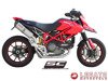 Układ wydechowy 2-1 SC Project OVAL Black Stainless Steel Ducati Hypermotard 1100 EVO / SP
